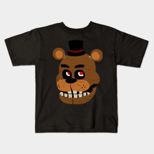 Freddy Fazbear Fierce Gaze - Vintage Cartoon Style Kids T-Shirt